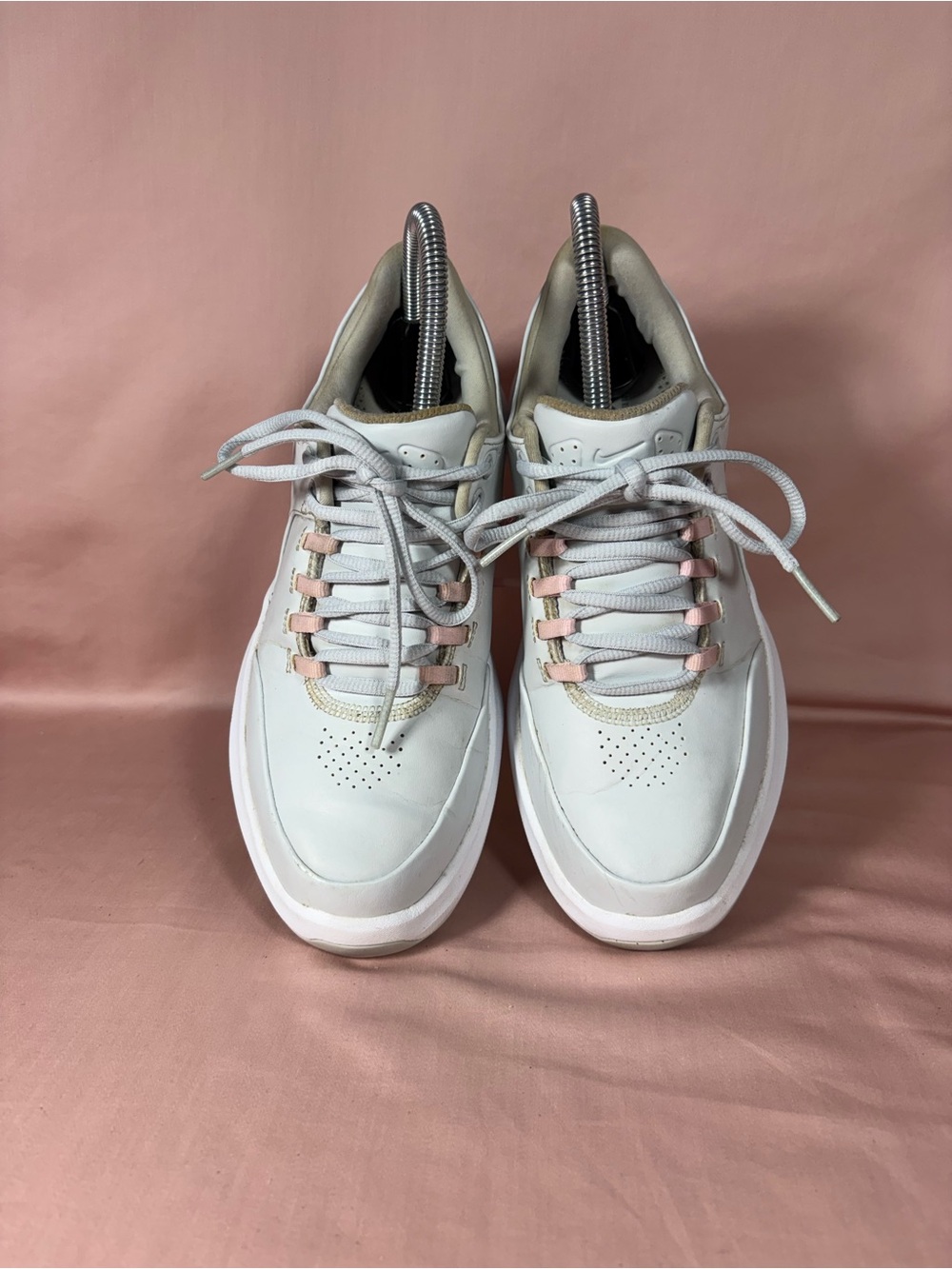 Nike Women's Gray/Pink/White Spiked Zoom Performance Golf Shoes Size 7. 5 - Picture 5 of 16